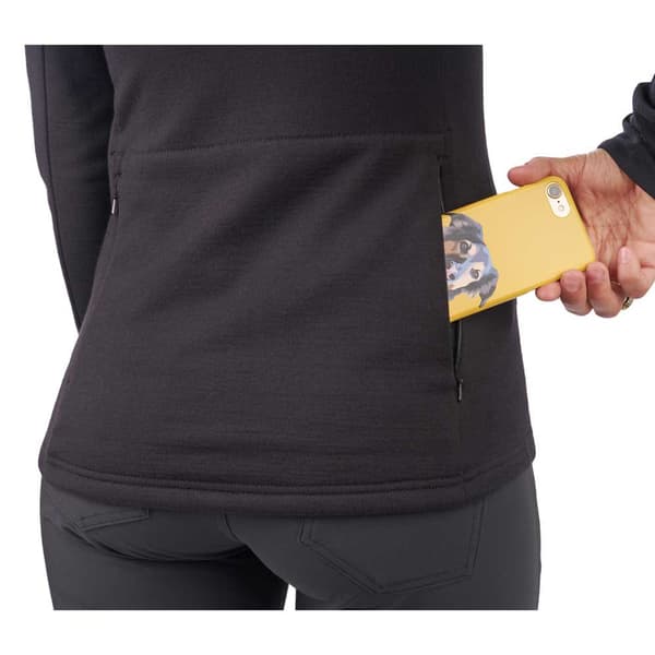 Chrome Sweatshirt Med Full Dragkedja Merino Cobra 2.0 Grå S Kvinna