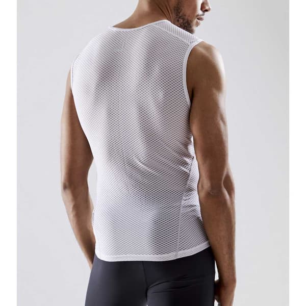 Craft Superlätt ärmlös T-shirt Cool Mesh Vit M Man