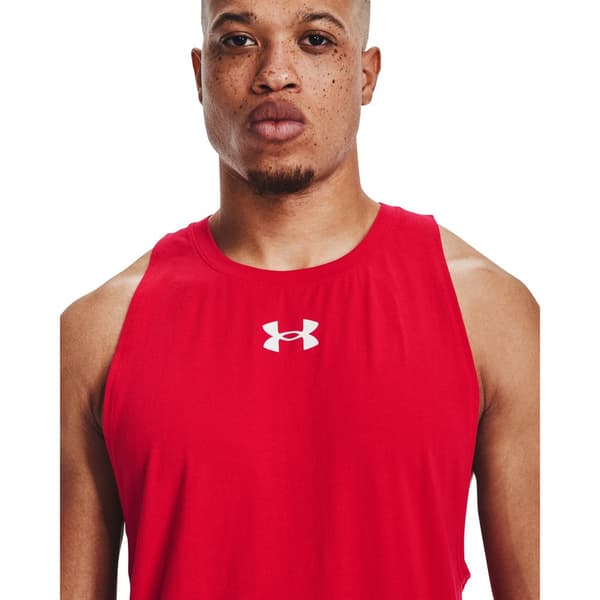 Under Armour Ärmlös T-shirt Baseline Cotton Röd L Man