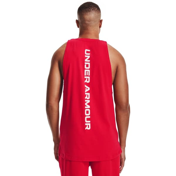 Under Armour Ärmlös T-shirt Baseline Cotton Röd L Man