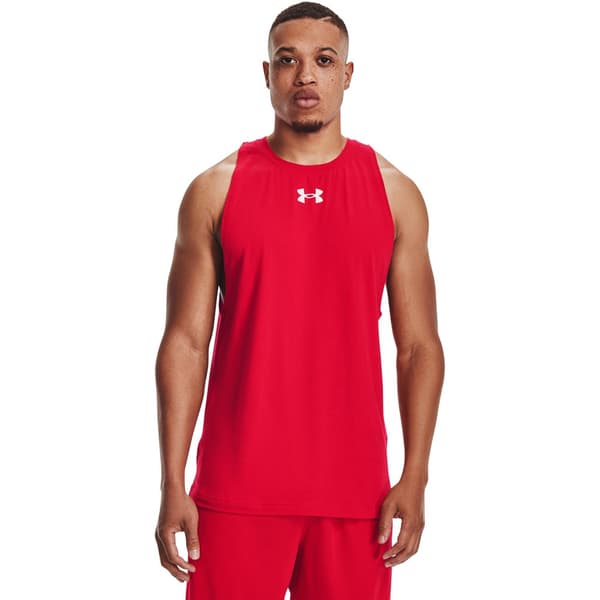 Under Armour Ärmlös T-shirt Baseline Cotton Röd L Man