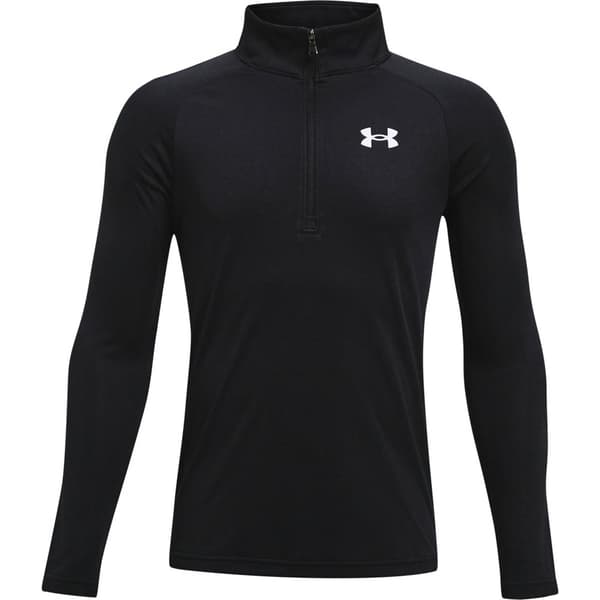 Under Armour T-shirt Med Halv Dragkedja Tech 2.0 Svart 12-14 Years Pojke
