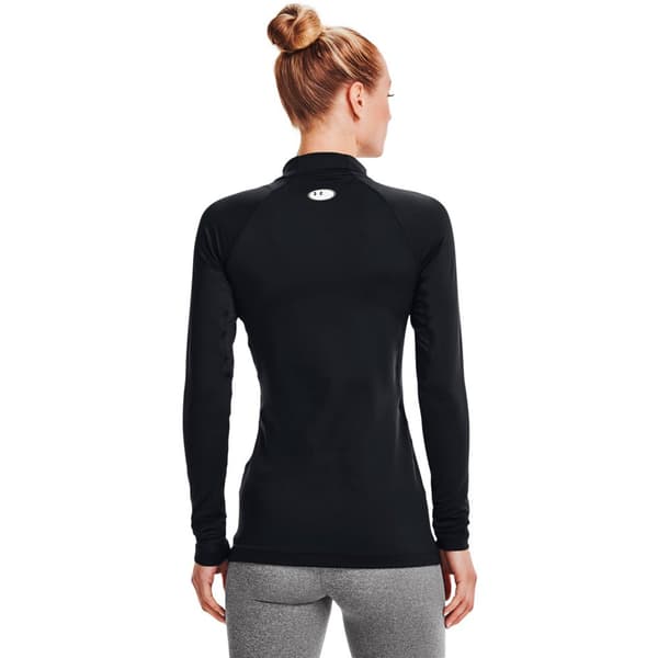 Under Armour Pitkähihainen T-paita Coldgear Authentics Mockneck Musta M Nainen