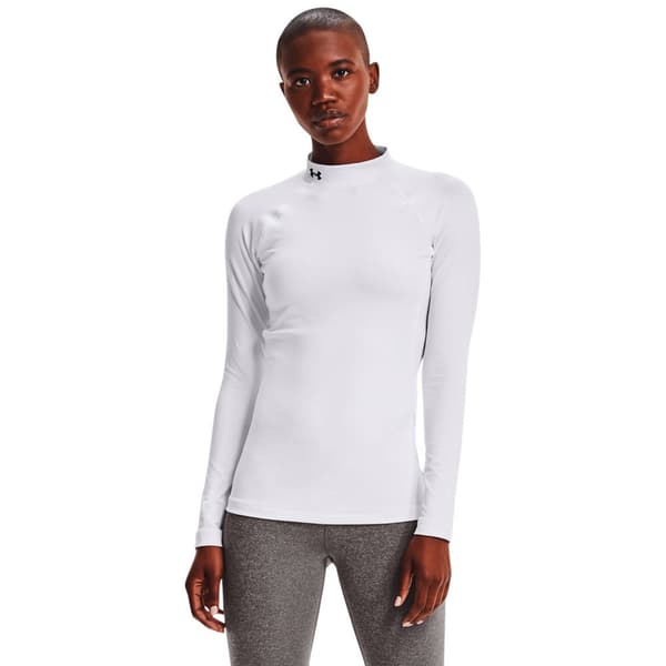 Under Armour Långärmad T-shirt Coldgear Authentics Mockneck Vit L Kvinna