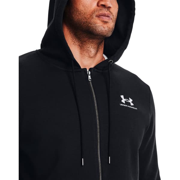 Under Armour Sweatshirt Med Fuld Lynlås Essential Fleece Sort L / Regular Mand