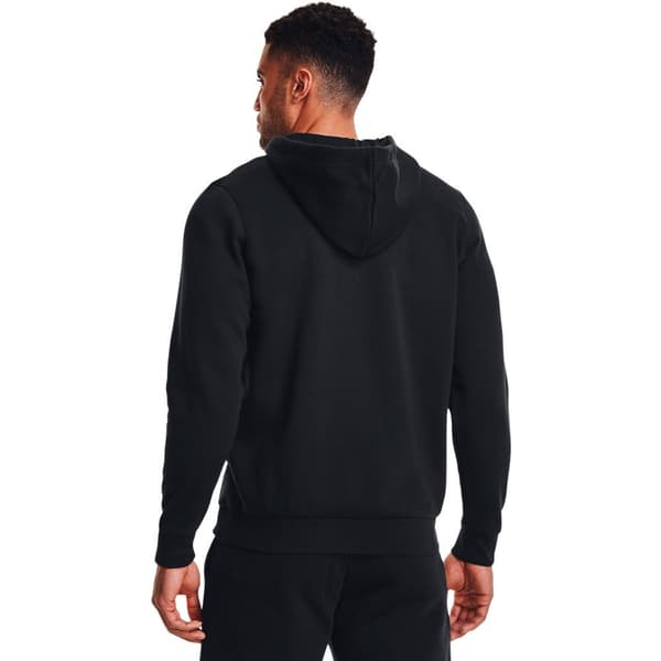 Under Armour Sweatshirt Med Fuld Lynlås Essential Fleece Sort L / Regular Mand