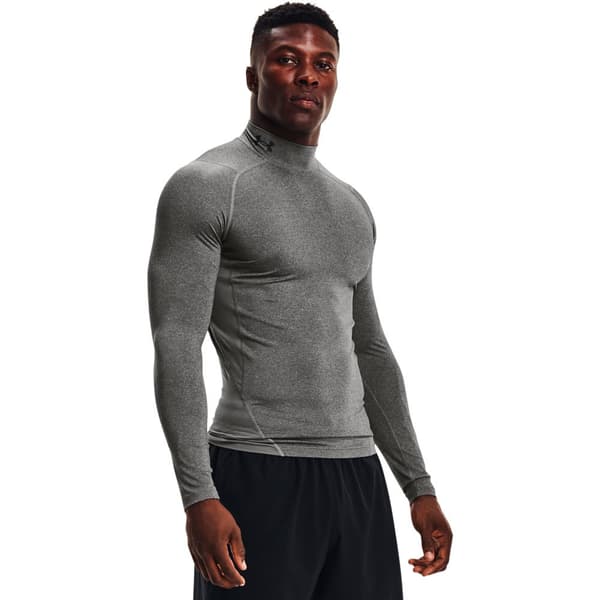 Under Armour Långärmad T-shirt Heatgear Armour Comp Mock Grå S / Regular Man
