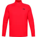 Miniatyrbillede 3 af 6: Under Armour T-shirt Med Halv Lynlås Tech 2.0 Rød 2XL / Regular Mand