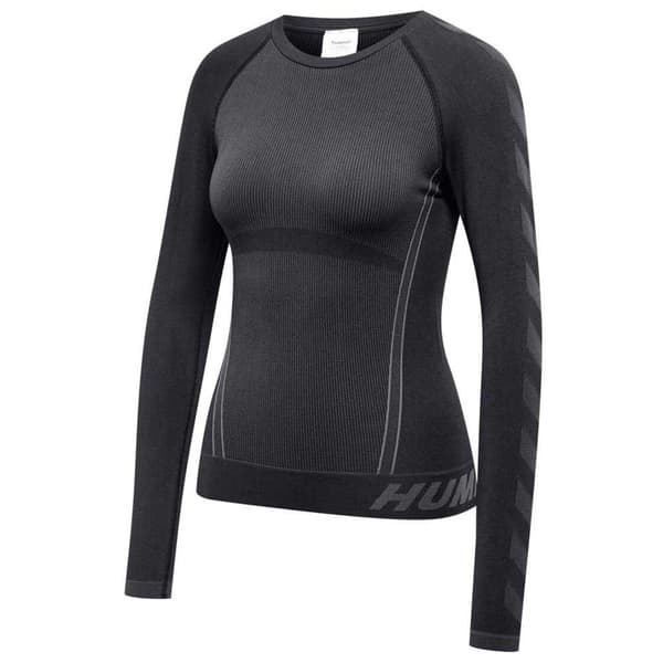 Hummel Langærmet T-shirt Sømløs Christel Sort L Kvinde