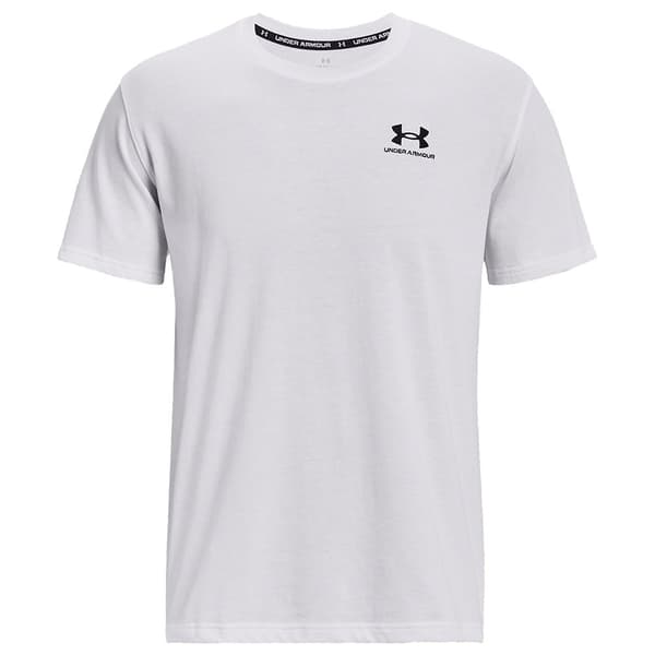 Under Armour Kortärmad T-shirt Logo Embroidered Heavyweight Vit 2XL Man