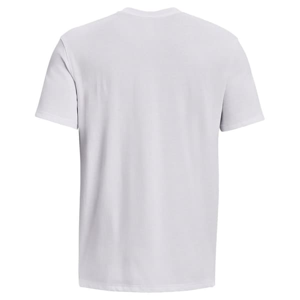Under Armour Kortärmad T-shirt Logo Embroidered Heavyweight Vit 2XL Man