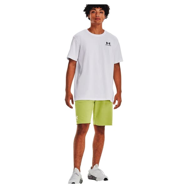 Under Armour Kortärmad T-shirt Logo Embroidered Heavyweight Vit 2XL Man