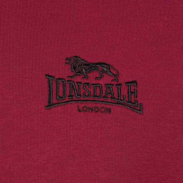 Lonsdale Hættetrøje Talmine Rød L Mand