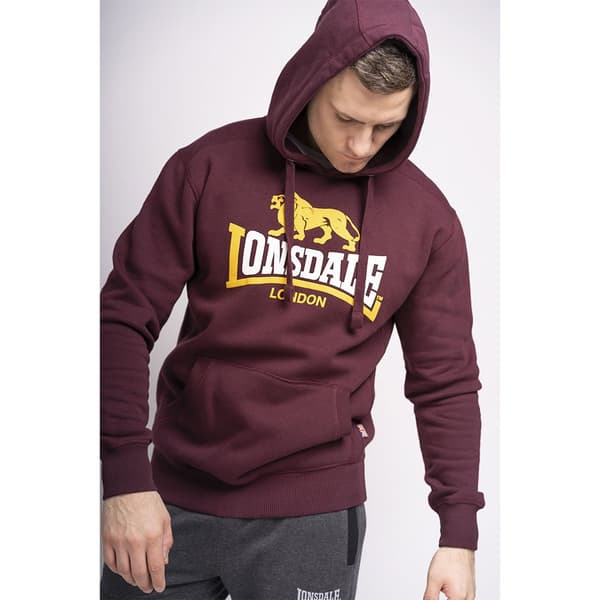 Lonsdale Luvtröja Thurning Röd M Man