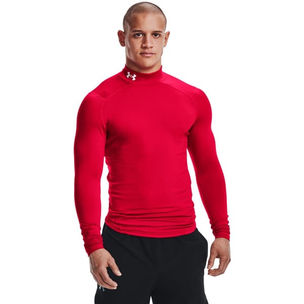 Under Armour Långärmad T-shirt Cg Armour Comp Mock Röd M / Regular Man