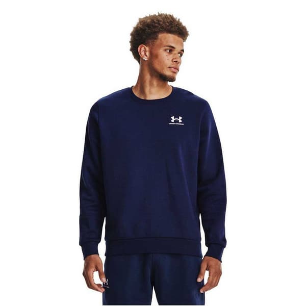 Under Armour Sweatshirt Essential Fleece Crew Blå M / Regular Mand