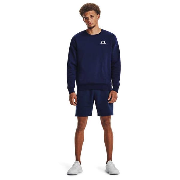 Under Armour Sweatshirt Essential Fleece Crew Blå L / Regular Mand