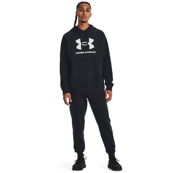 Under Armour Hættetrøje Rival Fleece Logo Sort M / Regular Mand