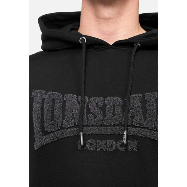Lonsdale Hættetrøje Kneep Sort XL Mand