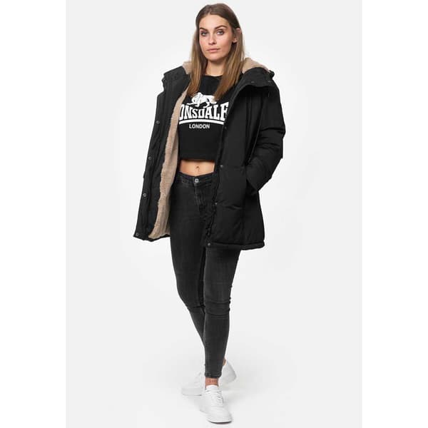 Lonsdale Jacka Tong Svart M Kvinna