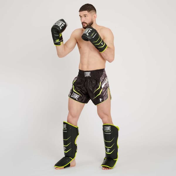 Leone1947 Thaibox Trunks Revo Fluo Svart M Man