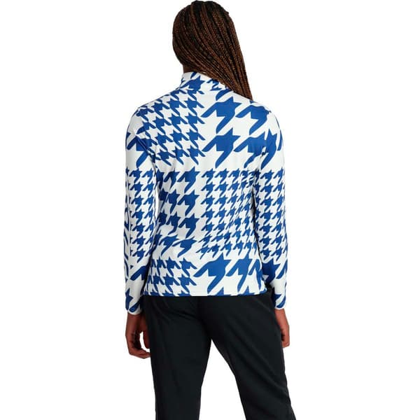 Spyder Halv Lynlå Sweatshirt Houndstooth Flerfarvet L Kvinde