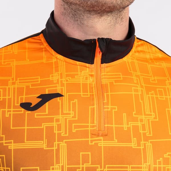 Joma Sweatshirt Elite Viii Orange,Sort 2XL Mand