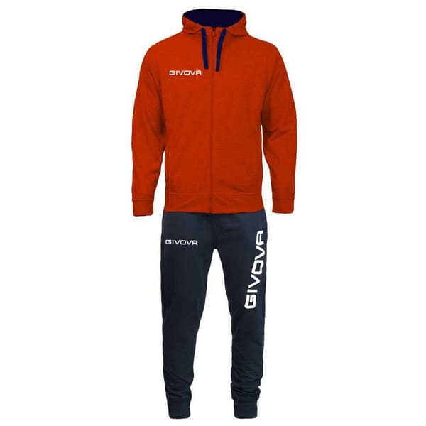 Givova Verryttelypuku King Cotone Terry Poker Punainen,Sininen 2XL Mies