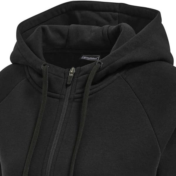 Hummel Sweatshirt Med Fuld Lynlås Red Classic Sort S Kvinde