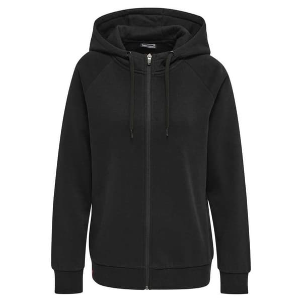 Hummel Sweatshirt Med Fuld Lynlås Red Classic Sort S Kvinde