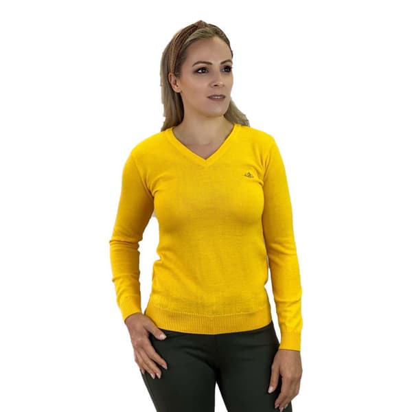 Pasion Morena V-aukkoinen Pusero Basic 0405942 Keltainen S