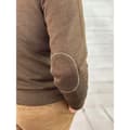 Miniatyrbillede 6 af 7: Pasion Morena V-hals Sweater Basic Contrast Tweed Brun M
