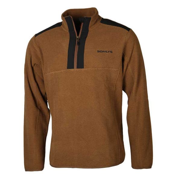 Somlys Tröja Med Halv Dragkedja 152 Brun 2XL