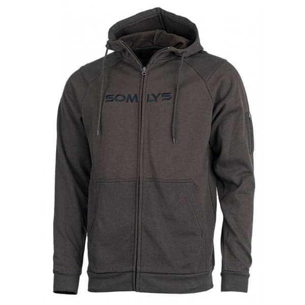 Somlys Sweatshirt Med Full Dragkedja 700 Brun 2XL