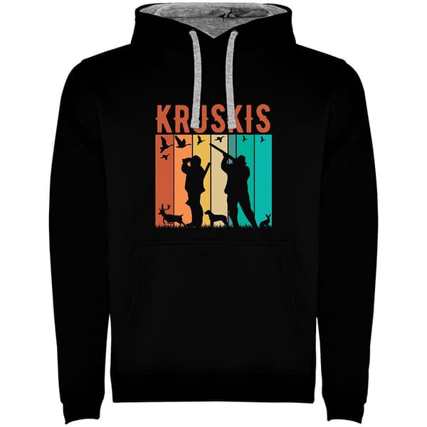 Kruskis To-farvet Hættetrøje Hunting Sort 2XL