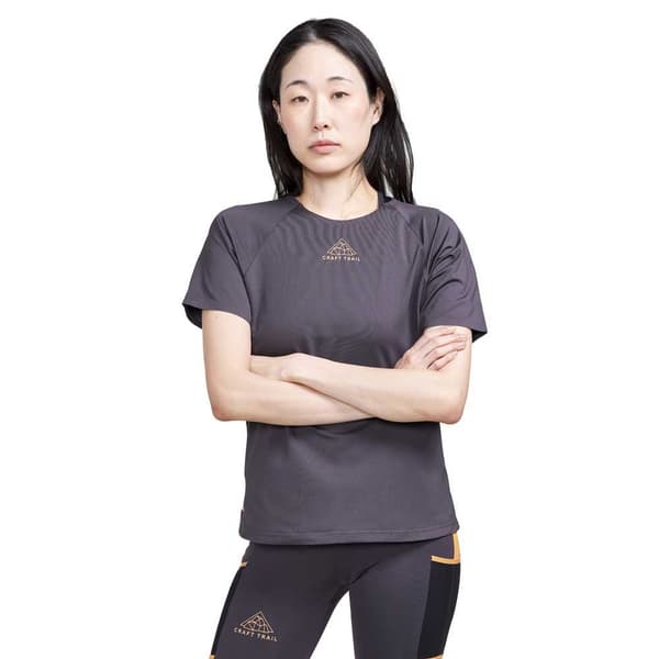 Craft Kortärmad T-shirt Pro Trail Svart S Kvinna