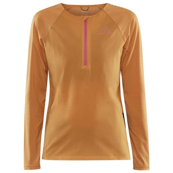 Craft Langærmet T-shirt Pro Trail Wind Orange S Kvinde