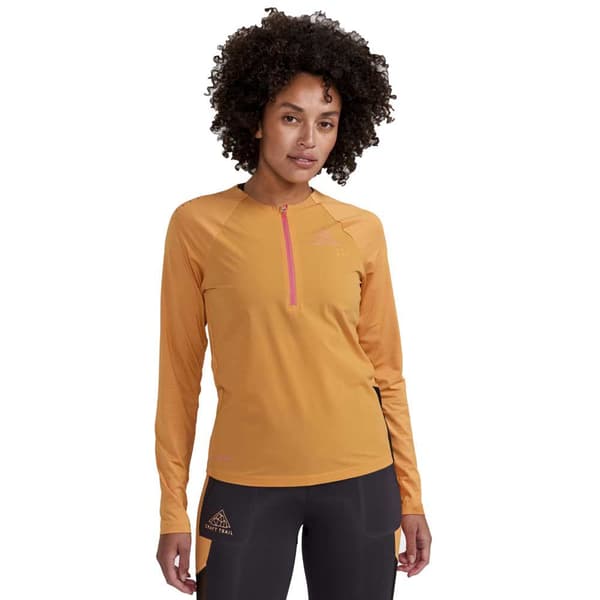Craft Langærmet T-shirt Pro Trail Wind Orange S Kvinde