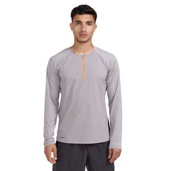 Craft Langærmet T-shirt Pro Trail Wind Grå L Mand