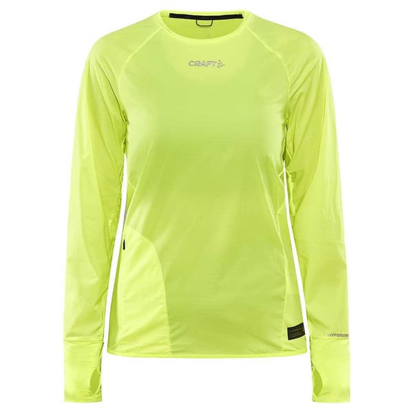 Craft Långärmad T-shirt Pro Hypervent Wind Gul S Kvinna