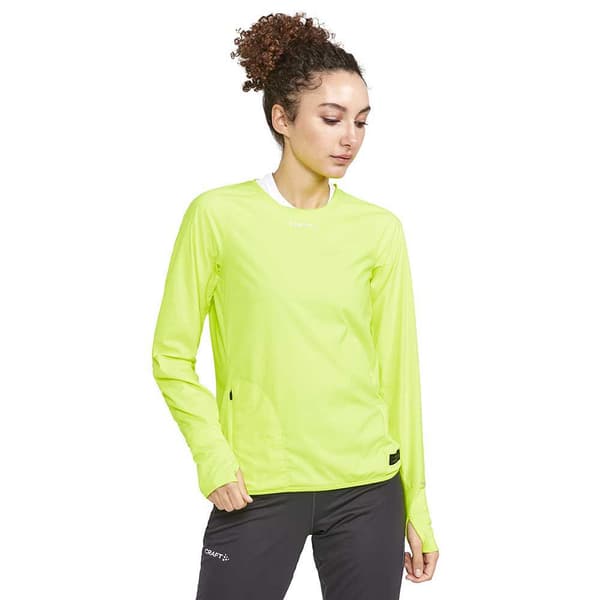 Craft Långärmad T-shirt Pro Hypervent Wind Gul S Kvinna