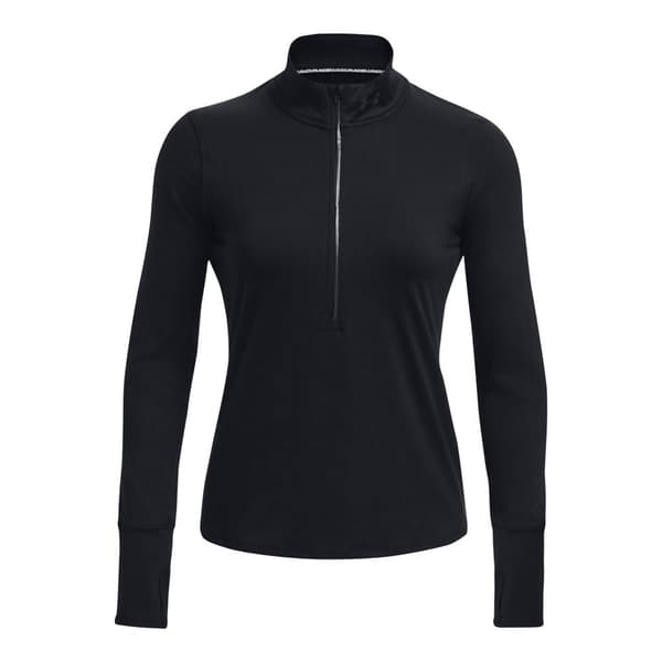 Under Armour Puolivetoketjullinen T-paita Qualifier Run Musta XL Nainen