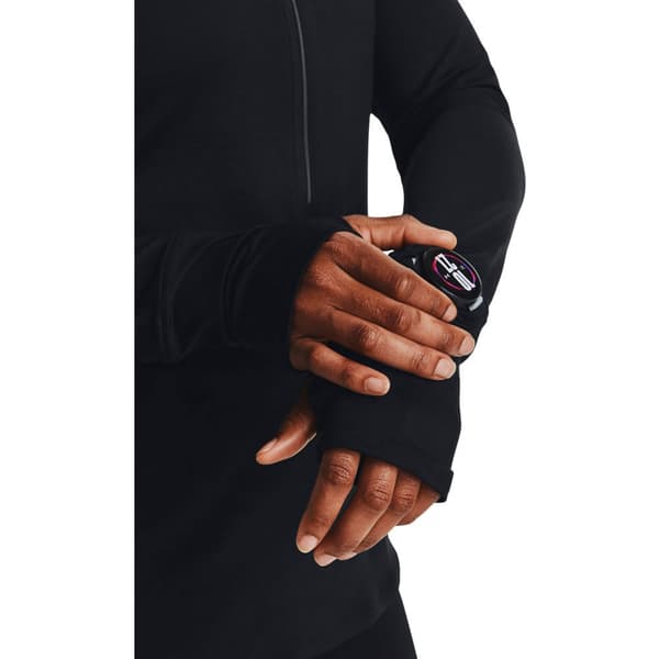 Under Armour Puolivetoketjullinen T-paita Qualifier Run Musta XL Nainen