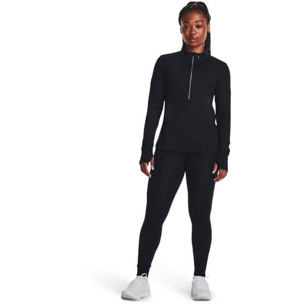 Under Armour Puolivetoketjullinen T-paita Qualifier Run Musta XL Nainen