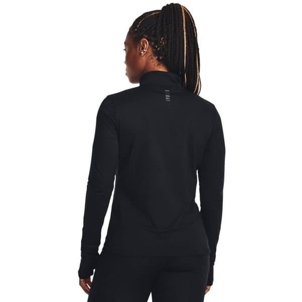Under Armour Puolivetoketjullinen T-paita Qualifier Run Musta XL Nainen