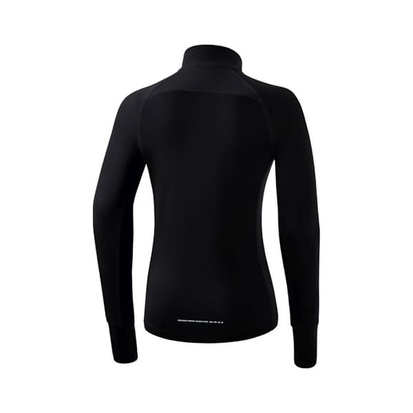 Erima Langærmet T-shirt Med Halv Lynlås Racing Sort 44 Kvinde