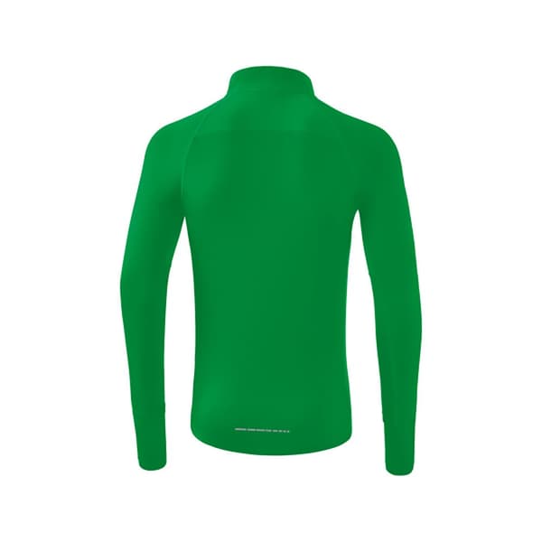 Erima Langærmet T-shirt Med Halv Lynlås Racing Grøn 2XL Mand