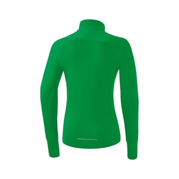 Erima Langærmet T-shirt Med Halv Lynlås Racing Grøn 36 Kvinde