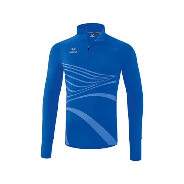 Erima Half Zip Pitkähihainen T-paita Racing Sininen L Mies