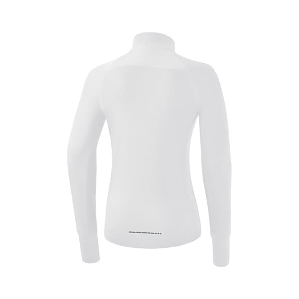 Erima Langærmet T-shirt Med Halv Lynlås Racing Hvid 44 Kvinde